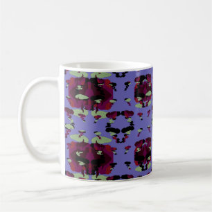 Eingeschlossene Himmel-Flammen-Rosen Kaffeetasse