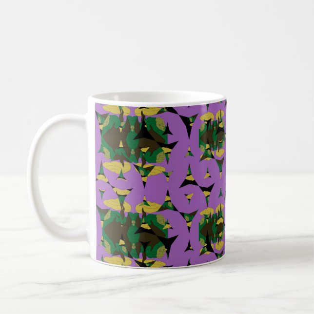 Eingeschlossene Himmelsflammen-Windräder Kaffeetasse (Links)
