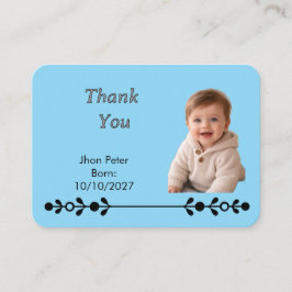 Eingeschlossene Karte für neugeborenes Baby