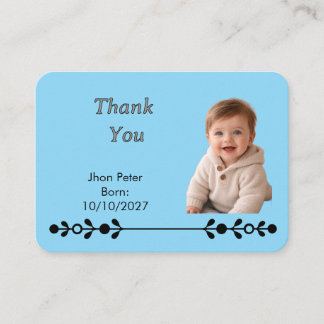 Eingeschlossene Karte für neugeborenes Baby