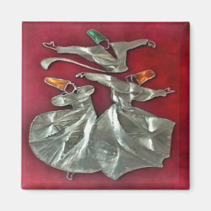 Eingeschlossene Sufis in der Prayer Akrylenkunst Magnet