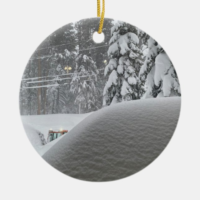eingeschneit keramik ornament (Vorne)