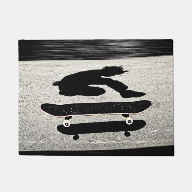 eingeschobenes Skateboard Fußmatte (Vorderseite)