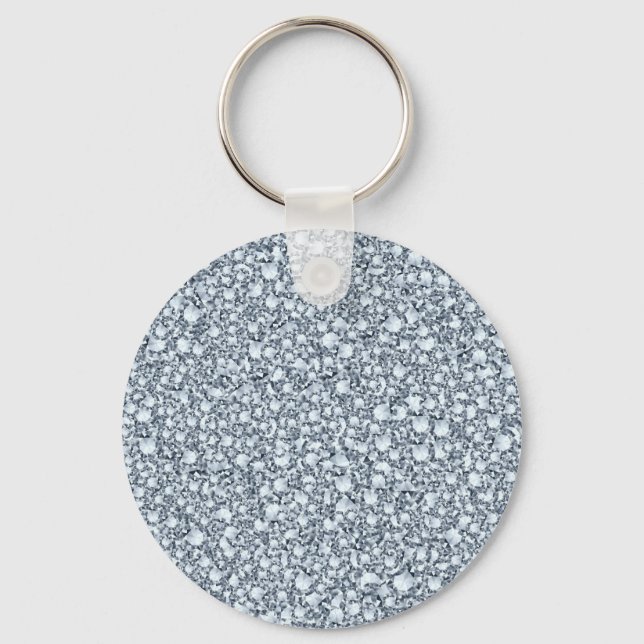 Eingeschränkte Diamanten sehen Glitzer Muster aus Schlüsselanhänger (Vorderseite)