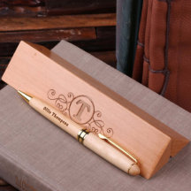Eingestufte Vintage Monogramm-Desktop-Gehäuse und