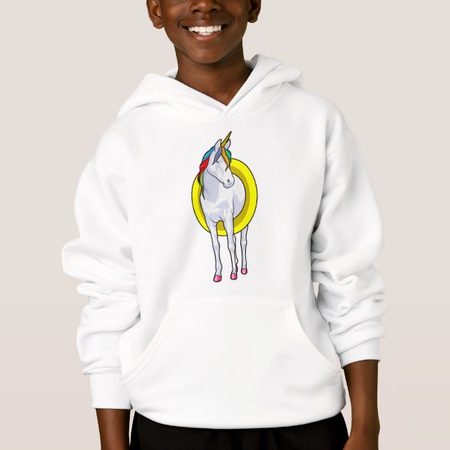 Eingetaucht im Schwimmen mit dem Schwimmring Hoodie (Vorderseite)