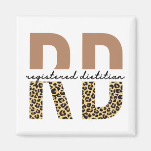 Eingetragene Geschenke von Dietitian Cheetah Magnet