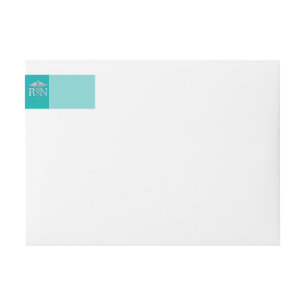 Eingetragene Krankenschwester RN Caduceus auf Türk