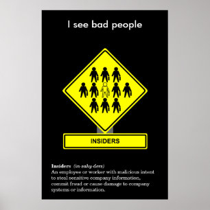 Eingeweiht-Sicherheits-Bewusstseins-Plakat Poster