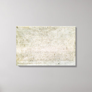 Eingewickelte Leinwand-Magna- Cartacharter von Leinwanddruck