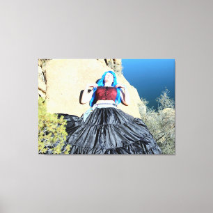 eingewickelte Leinwand Schlafens cosplay Mädchen