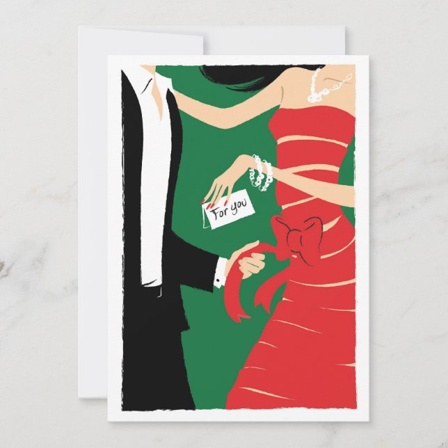 Eingewickelte oben Einladung (Vorderseite)