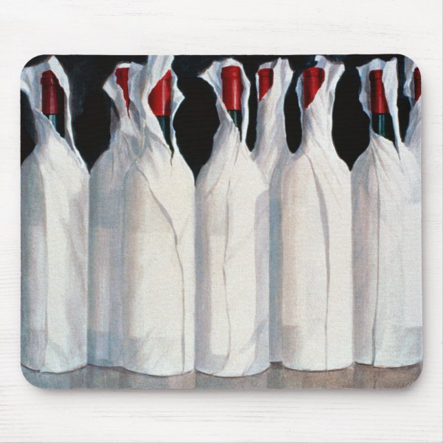 Eingewickelte Wein-Flaschen Nr. 1 1995 Mousepad (Vorne)