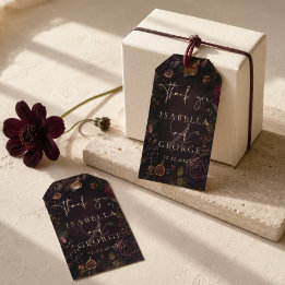 Eingewurzelte Romanze Dunkle Stimmung Botanische H Geschenkanhänger