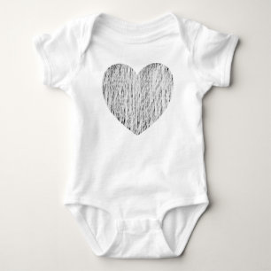 eingezäunt in - weiß über schwarz baby strampler