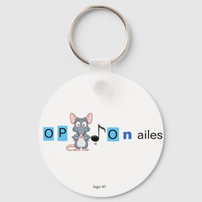 Eingramm-Schlüsselhalter Schlüsselanhänger (Vorderseite)