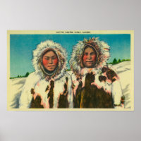 Einheimische Eskimo Girls in AlaskaState