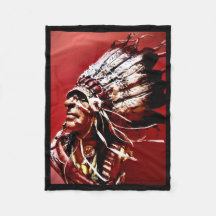 Einheimische "Nez Perce Häuptling" Originalkunst 