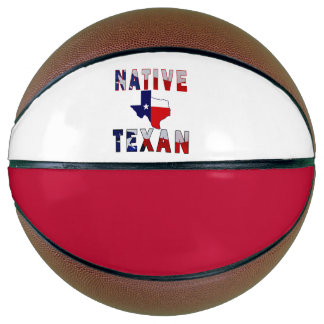 Einheimische Texas-Flaggenkarte Basketball