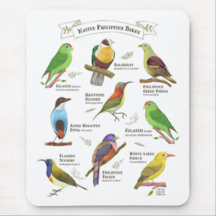 Einheimische Vögel auf den Philippinen Mousepad