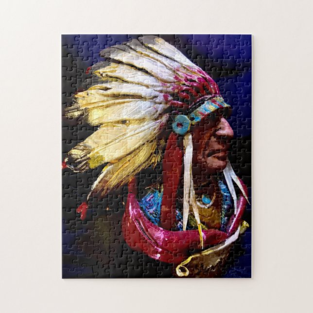 Einheimischer "Hunkpapa-Häuptling" seltenes origin (Vertikal)