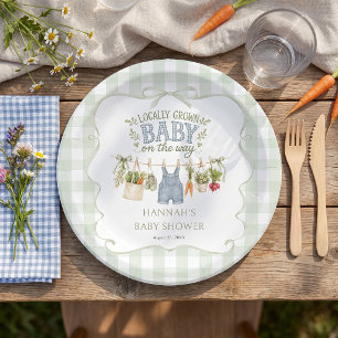 Einheimischer Junge Baby-Party Pappteller