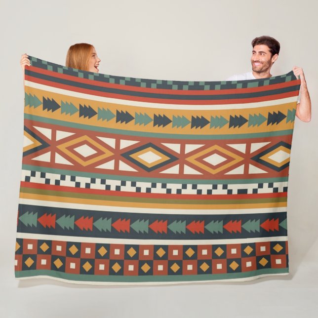 Einheimischer Krieger 60x80 Fleece-Decke Fleecedecke (Beispiel)