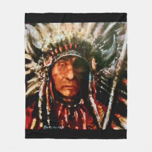 Einheimischer "Sioux-Häuptling" Fleecedecke