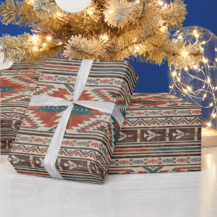 Einheimisches Muster amerikanischer indianischer e Geschenkpapier