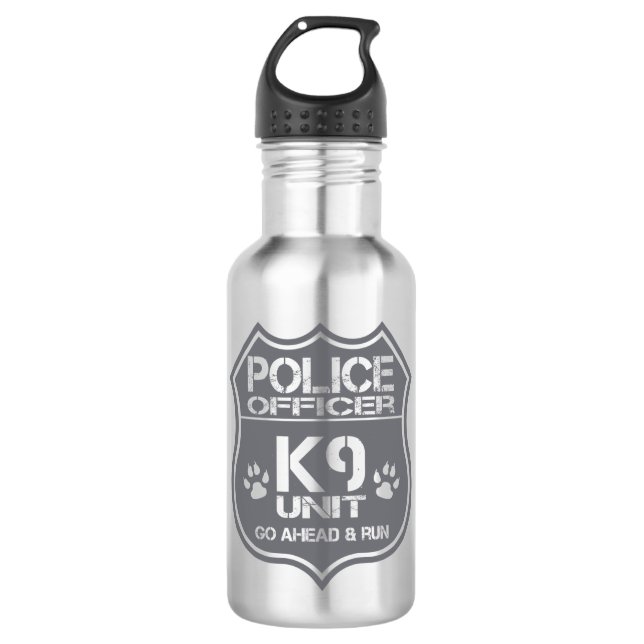 Einheit des Polizeibeamte-K9 gehen voran Lauf Trinkflasche (Vorderseite)
