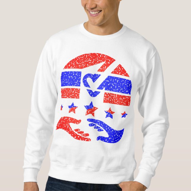 Einheit in Aktion - Ein Leuchtfeuer der Partnersch Sweatshirt (Vorderseite)