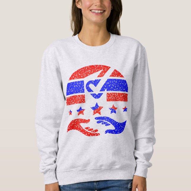 Einheit in Aktion - Ein Leuchtfeuer der Partnersch Sweatshirt (Vorderseite)