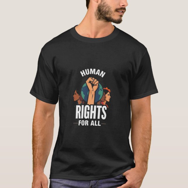 Einheit in den Menschenrechten T-Shirt (Vorderseite)
