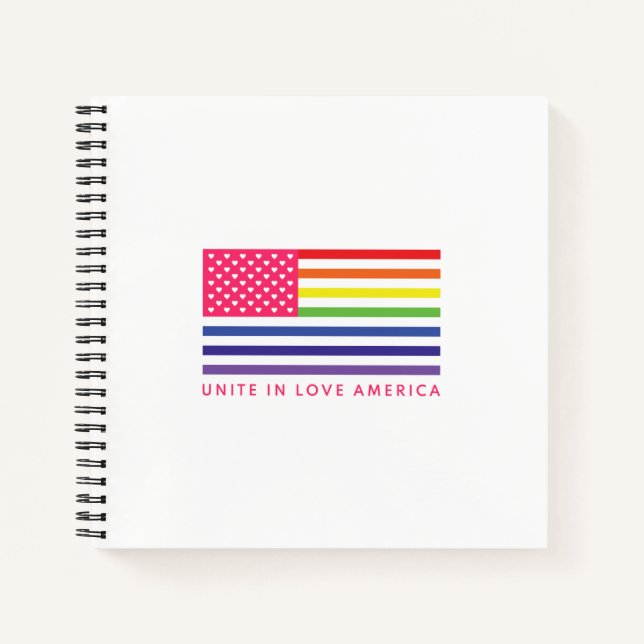 Einheit in der Liebe Amerika - Notizbuch (Vorderseite)