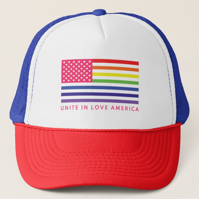 Einheit in der Liebe Amerika - Truckerkappe (Vorderseite)