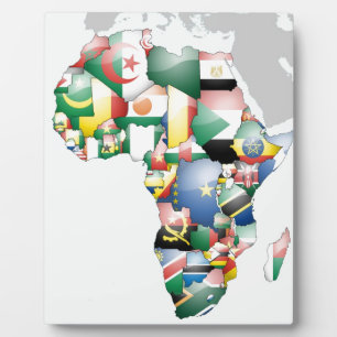 Einheit in Diversity: Afrikas Flaggen-Sammlung Fotoplatte