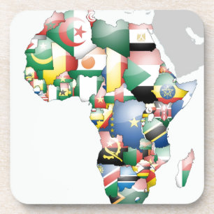 Einheit in Diversity: Afrikas Flaggen-Sammlung Getränkeuntersetzer