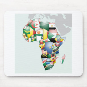 Einheit in Diversity: Afrikas Flaggen-Sammlung Mousepad