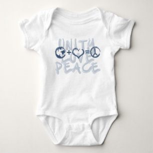 Einheit, Liebe, Frieden Baby Strampler