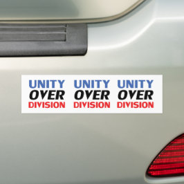 Einheit über Division - rot, weiß, blau Autoaufkleber