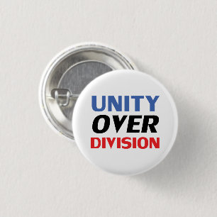 Einheit über Division - rot, weiß, blau Button