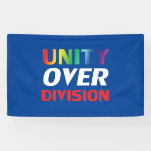 Einheit über Division, rot, weiß, blau, lgbtq lgbt Banner
