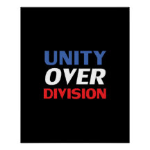 Einheit über Division - rot, weiß, blau, schwarz