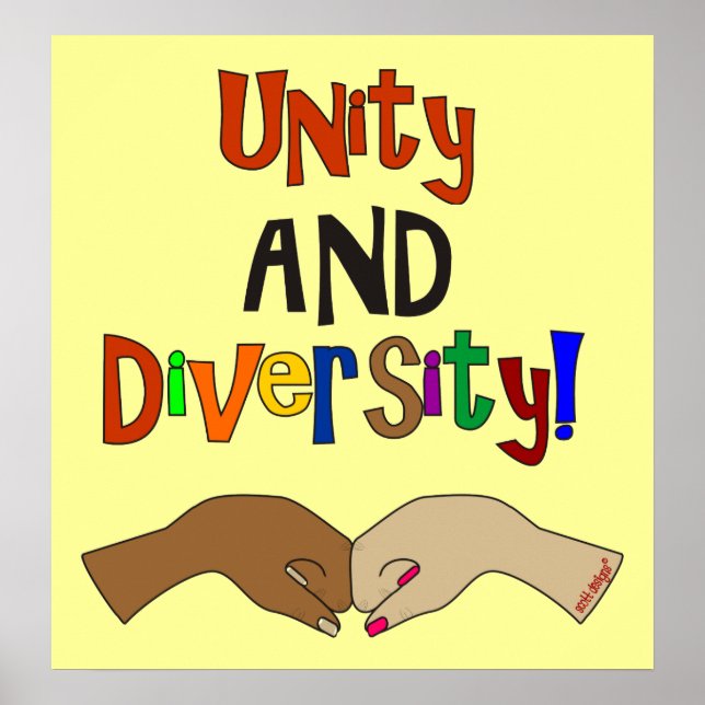 EINHEIT UND DIVERSITY POSTER (Vorne)