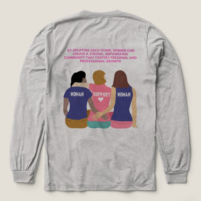 Einheit und Empowerment Frauen Grafik Tri-Blend Shirt (Design Rückseite)
