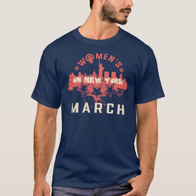 Einheit und Stärke: März von Frauen T-Shirt (Vorderseite)