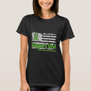 Einheit zur Unterstützung von Krankheiten Flag Nie T-Shirt