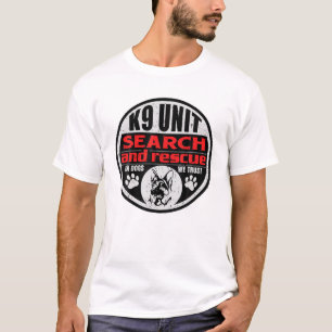 Einheitensuche und -rettung bei Hunden, auf die wi T-Shirt