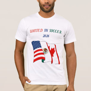 Einheitlich im Fußball 2026 Weltmeisterschaft Ausr T-Shirt
