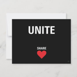 Einheitliche Demokratie - Humanitäre Hilfe Postkarte